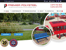 Tablet Screenshot of premierpolysteel.com